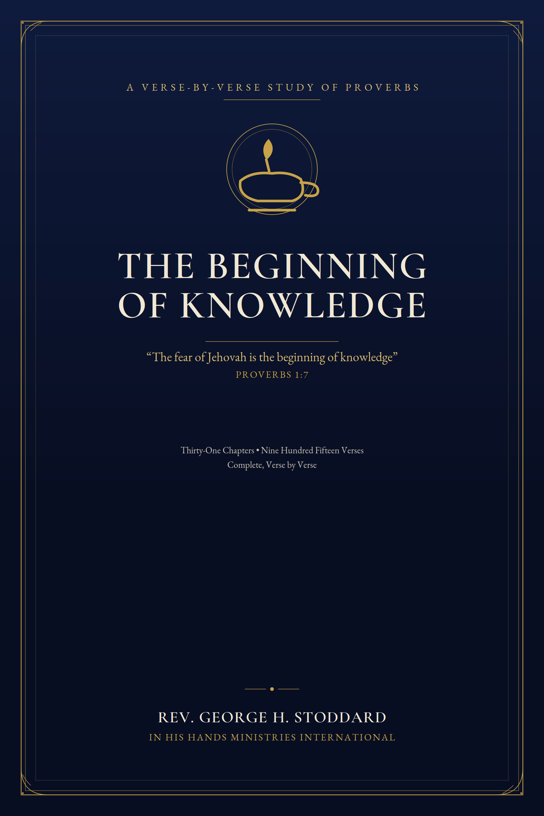 Cover: THE BEGINNING OF KNOWLEDGE